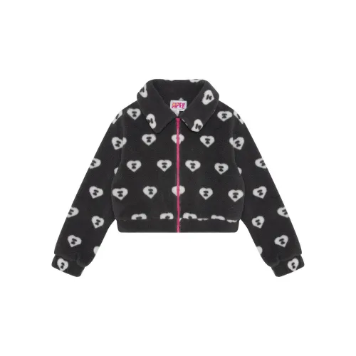 A BATHING APE Bape Velvet Jackets Women's Gray