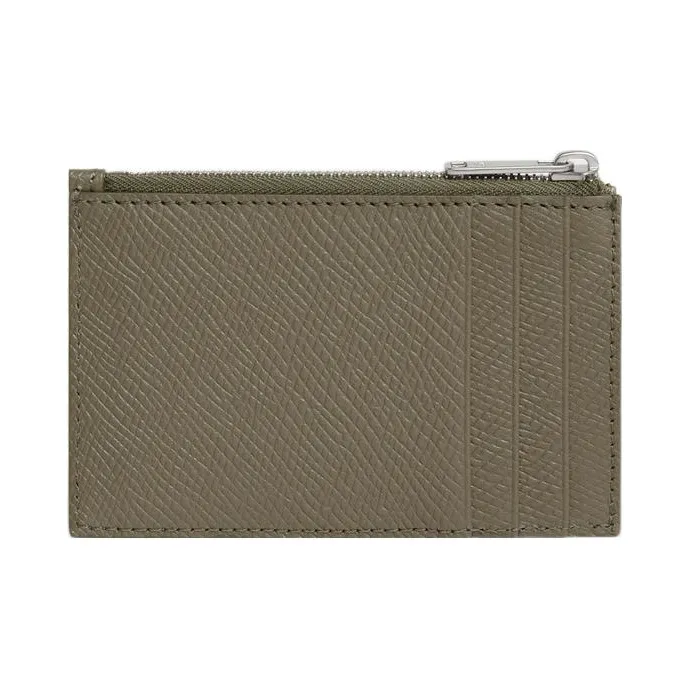 CELINE Grain Calfskin Coin Purse, Card Holder Men's Olive Green-1