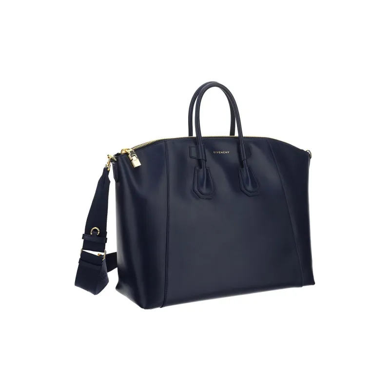 Givenchy Antigona Smooth Calf Leather Sports Bag Shoulder Bag Crossbody Bag Handbag Medium Size Women's Dark Blue-1