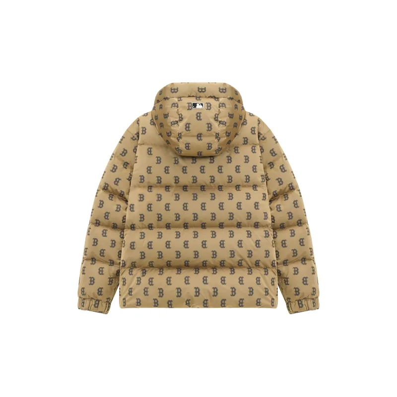 MLB Down Jackets Unisex Beige Yellow-1