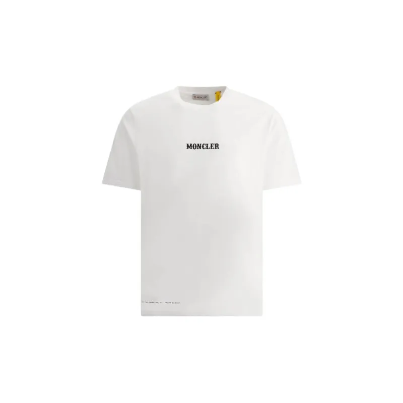 Moncler FW22 Men's Logo Cotton T-shirt White-0