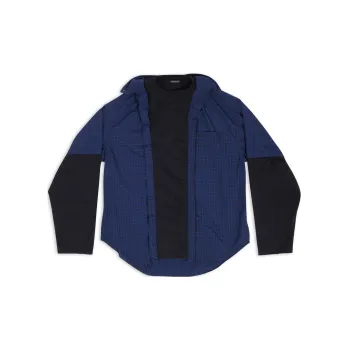 Balenciaga T Shirt Loose Fit Men's Blue