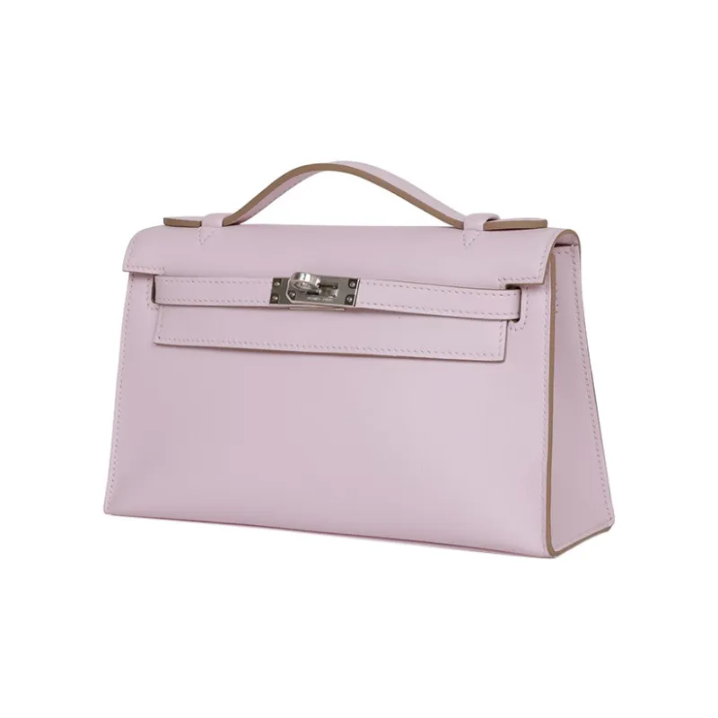 HERMES Mini Kelly Generation 1 Swift Leather Kelly Bag Handbags Women's 09 Mauve Pale Dream Purple-2