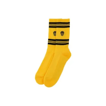 Alexander McQueen Mid Calf Socks Men's 1 Pack Yellow