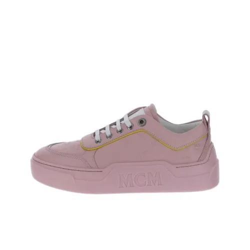 MCM Skateboard Shoes Women's Low-Top Pink