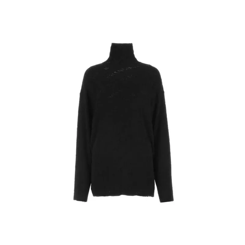 Balenciaga All Over Turtleneck 'Black'-1