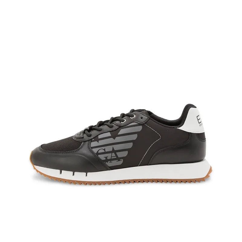 EMPORIO ARMANI EA7 Cushioning Low Top Sports Casual Shoes Unisex Black White-0