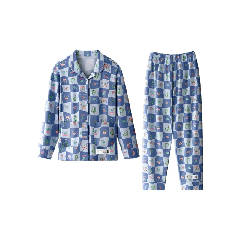 Mast Point Pajama Set Fall And Winter Men's-2