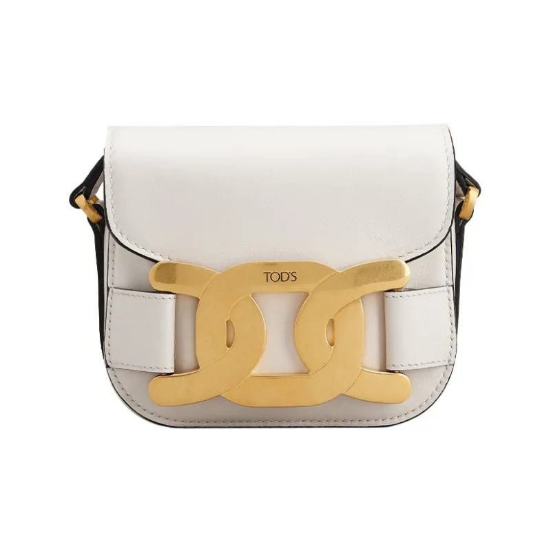 TOD'S KATE Smooth Leather Shoulder Bag Crossbody Bag Mini Women's White-0