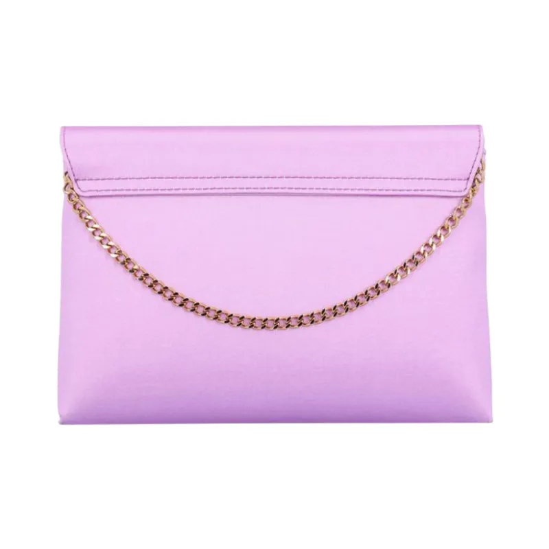 VERSACE La Medusa Satin Envelope Bag Handheld Crossbody Bag Shoulder Bag Women's Light Purple-2