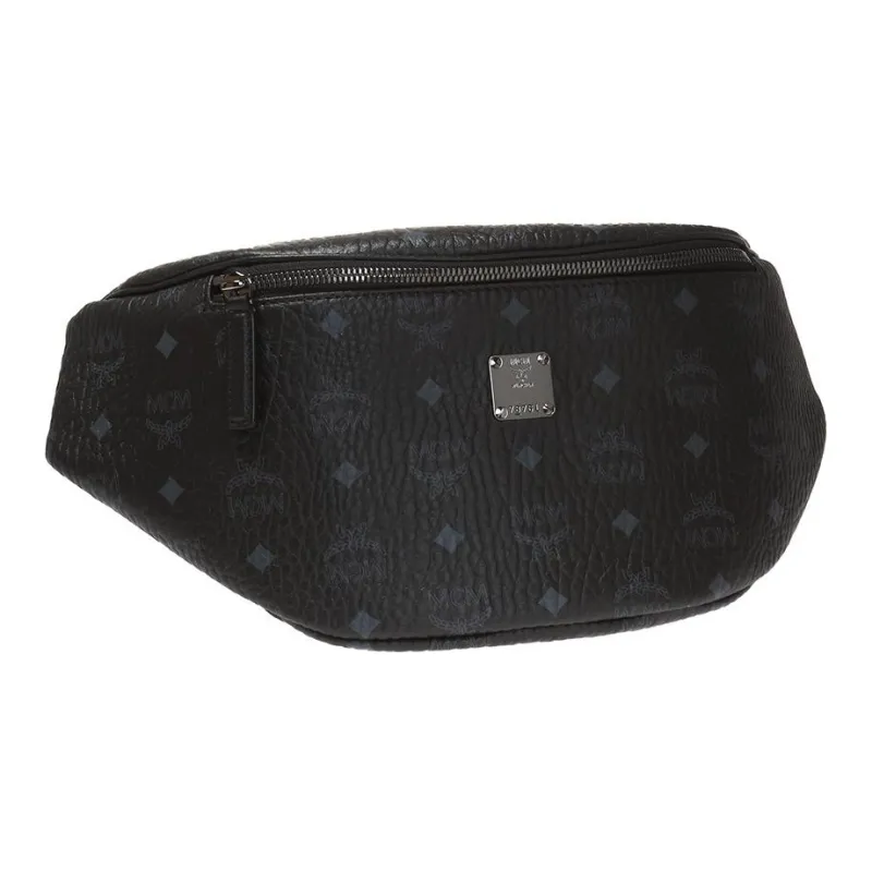 MCM Stark Belt Bag Visetos Medium Black-1
