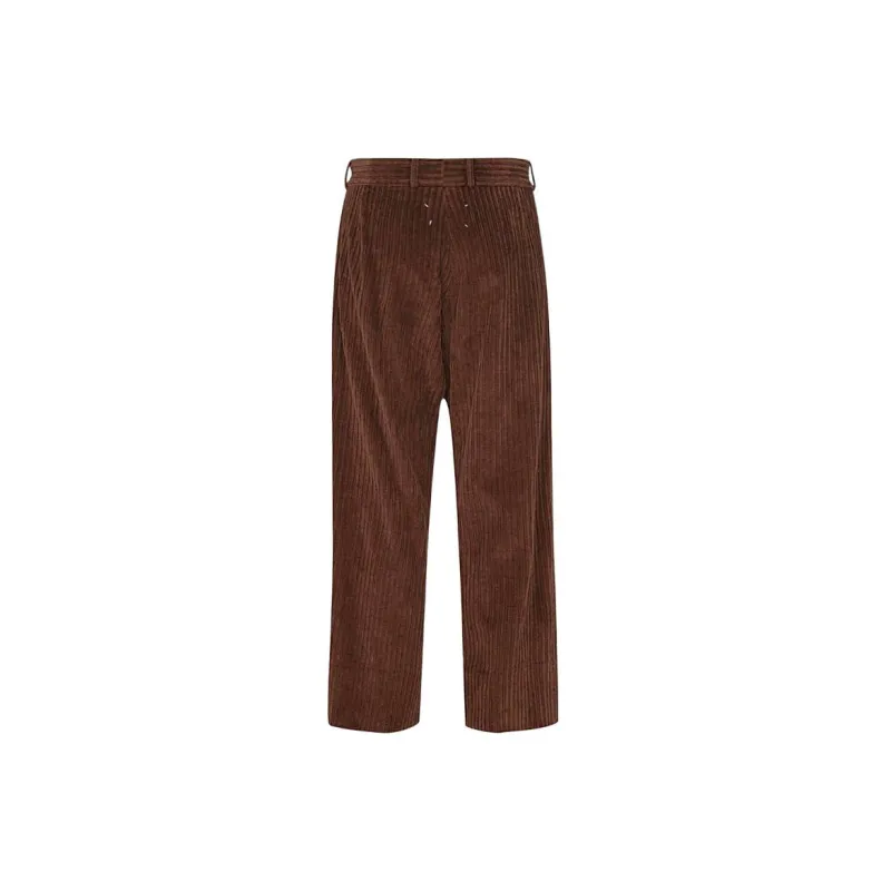 Maison Margiela Casual Pants Men Brown-1