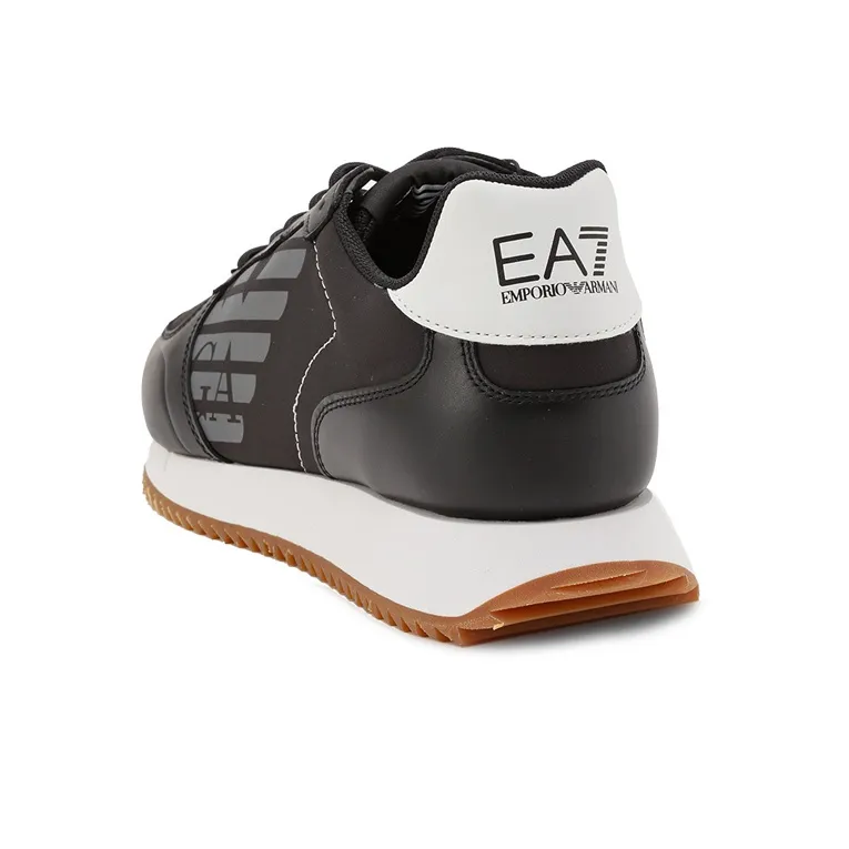 EMPORIO ARMANI EA7 Cushioning Low Top Sports Casual Shoes Unisex Black White-4