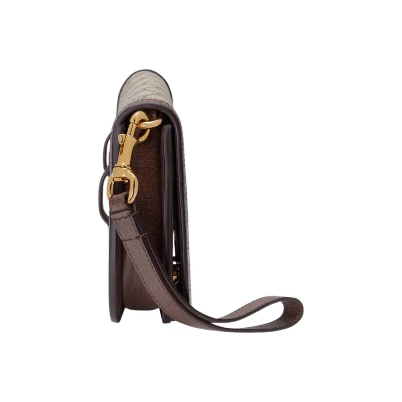 GUCCI Blondie Canvas Handbags Wrist Bags Clutches Mini Men's Ebony-3