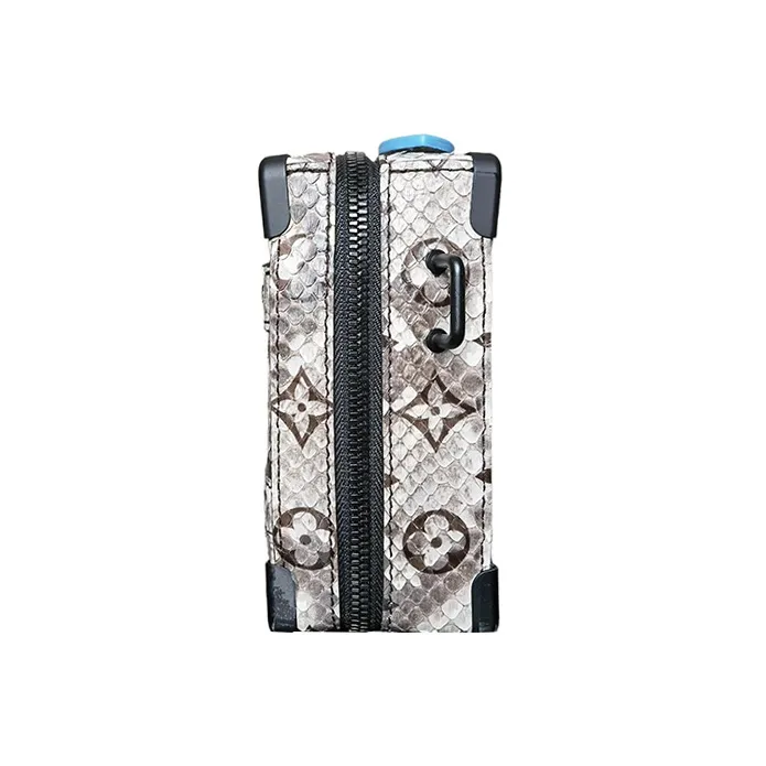 LOUIS VUITTON Trunk Python Skin Soft Box Small Square Bag Shoulder Bag Crossbody Bag Regular Unisex Multicolor-4