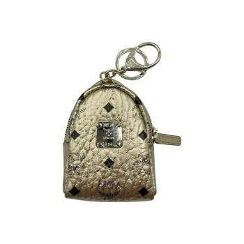 MCM Cow Leather, Artificial Leather Coin Purse Women's Gold
