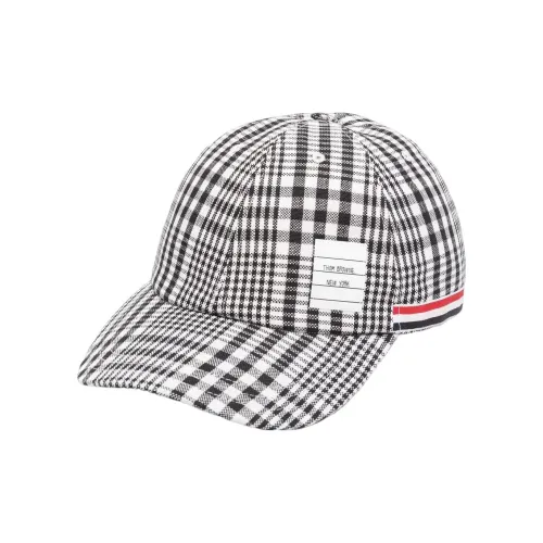 THOM BROWNE Baseball Caps Men Black/White