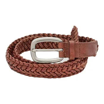 Golden Goose Houston Braided Buckle Belt