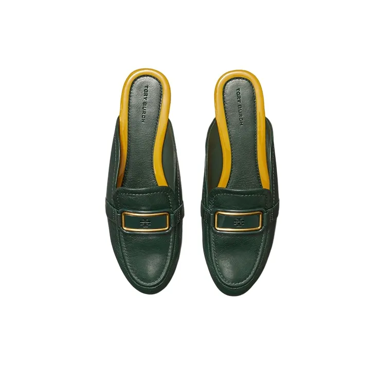 TORY BURCH Wrap toe Slippers Women's Green-3