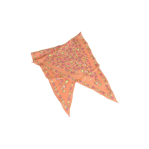 COACH Silk Scarf Women's Orange