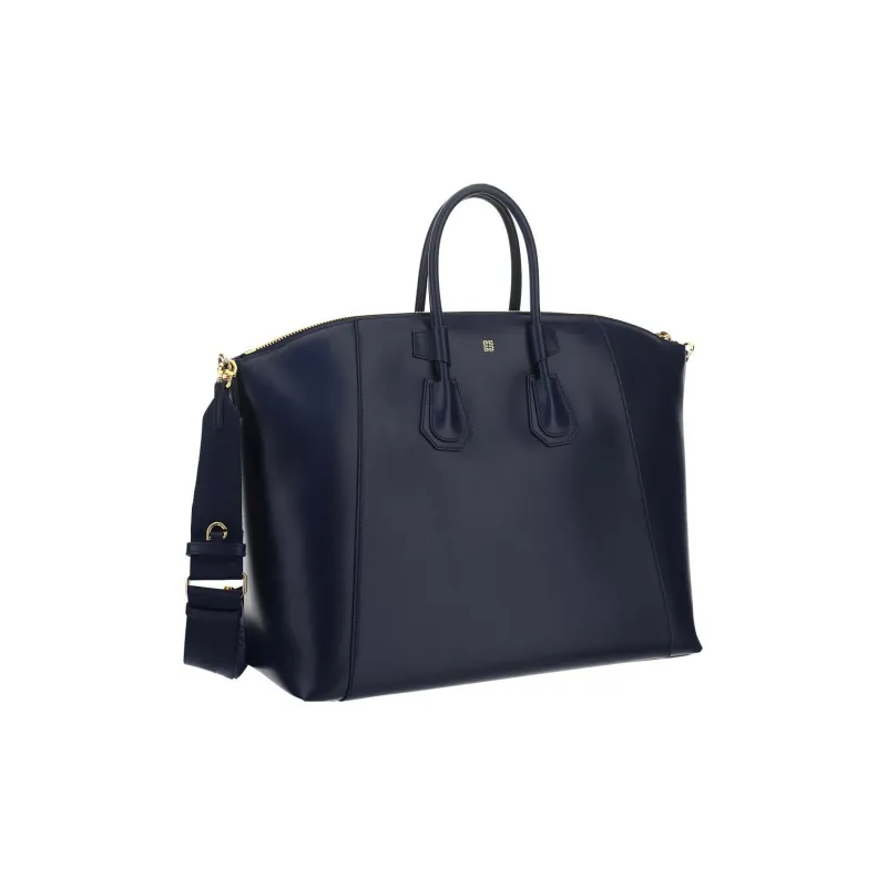 Givenchy Antigona Smooth Calf Leather Sports Bag Shoulder Bag Crossbody Bag Handbag Medium Size Women's Dark Blue-2