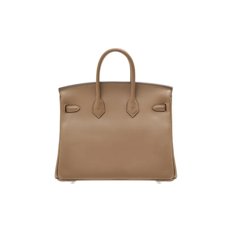 HERMES Birkin Jonathan Leather Birkin Bag Handbags Women's D0 Beige Weimar Dog Beige-2