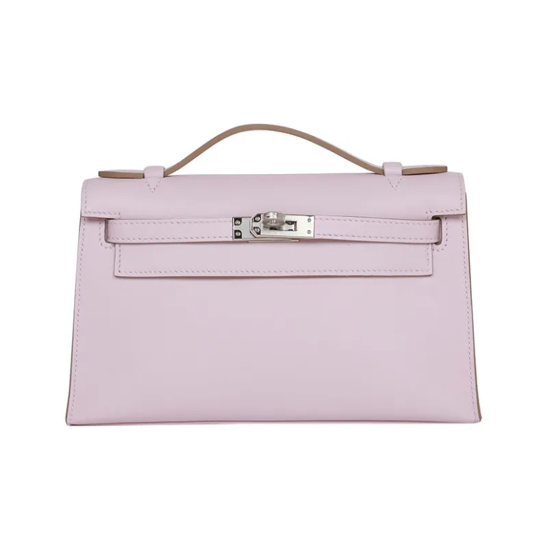 HERMES Mini Kelly Generation 1 Swift Leather Kelly Bag Handbags Women's 09 Mauve Pale Dream Purple-0