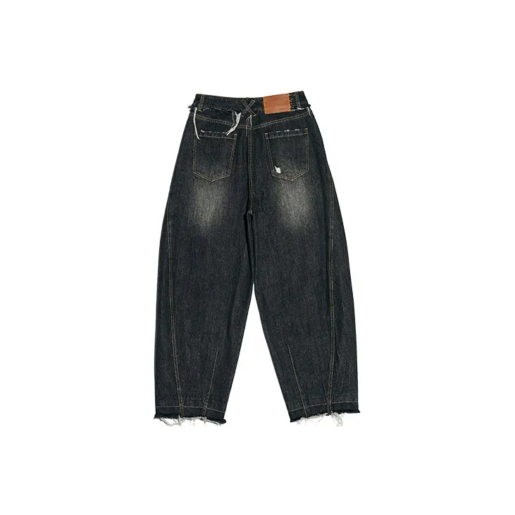 IEW.H Lantern Pants Jeans Women's Denim Black-1