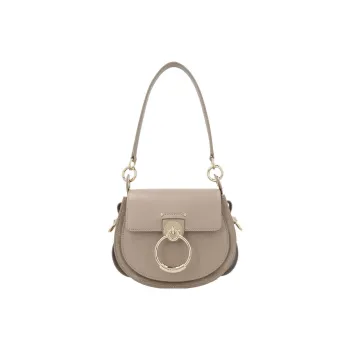 Chloe TessChloé Handbag Smooth Calf Leather Crossbody Bag, Shoulder Bag Women's Gray