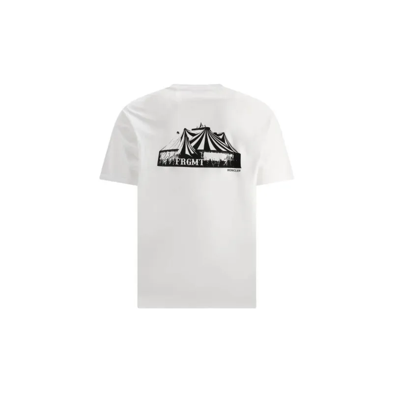 Moncler FW22 Men's Logo Cotton T-shirt White-1