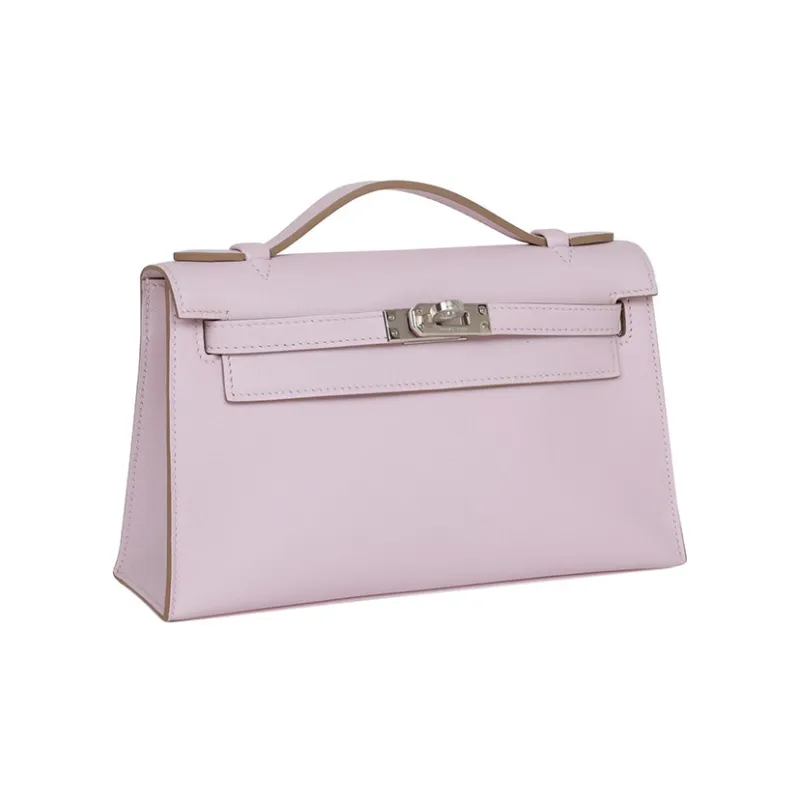 HERMES Mini Kelly Generation 1 Swift Leather Kelly Bag Handbags Women's 09 Mauve Pale Dream Purple-1
