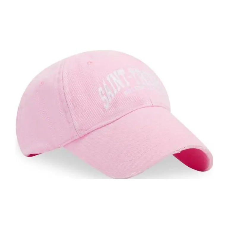 Balenciaga Cotton Baseball Caps Men's Pink-1