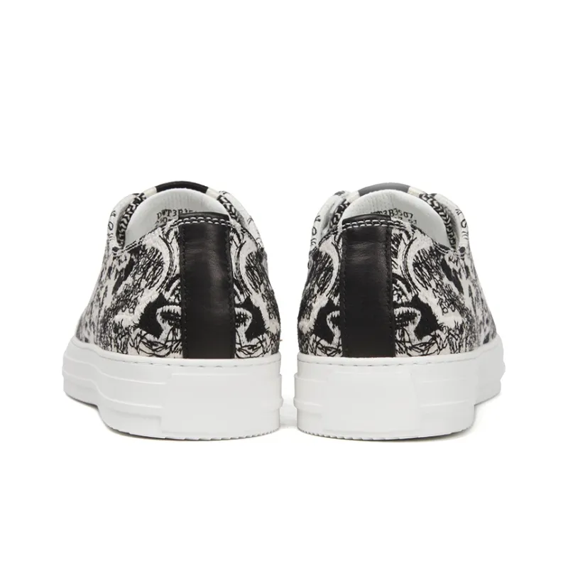 Satchi Sachet Stylish Skateboarding Shoes Men's Black-4