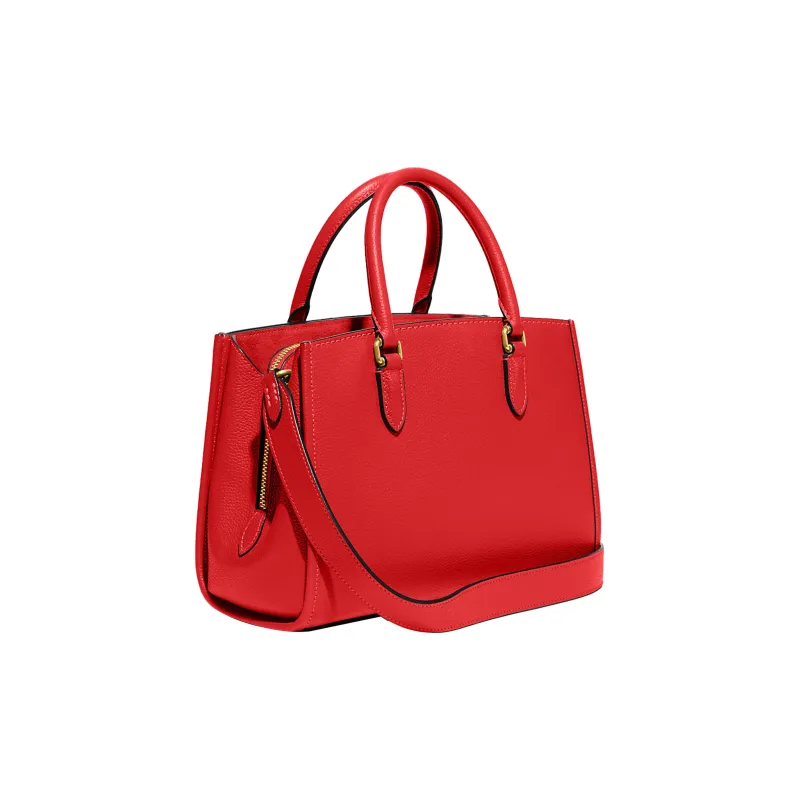 COACH Brooke Cow Leather Handbag Shoulder Bag Crossbody Bag Large Size Women's Red-1
