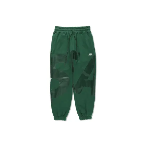 WIND AND SEA Knitted Sweatpants Unisex Green