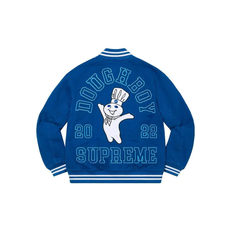 Supreme Mitchell & Ness Doughboy Twill Varsity Jacket-1