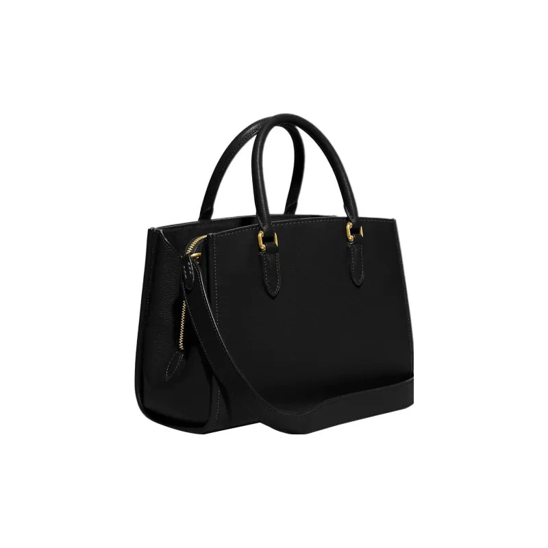 COACH Brooke Cow Leather Tote Bag Shopping Bag Handbag Shoulder Bag Crossbody Bag Large Size Women's Black-1