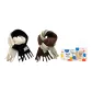 2 Pack (Black White+Green Coffee)+Polka Dot Box