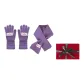 MG-9019 Purple Scarf Glove Clothing Sets