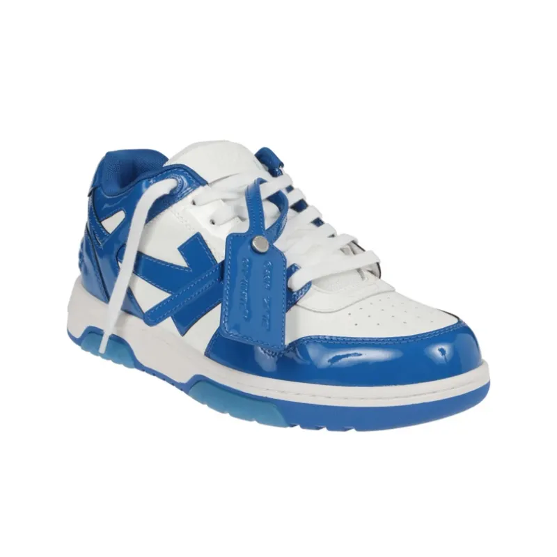 OFF WHITE Out Of Office Low Top Patent Sneaker 'Blue White'-1
