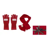 MG-9021 Red Scarf Glove Clothing Sets