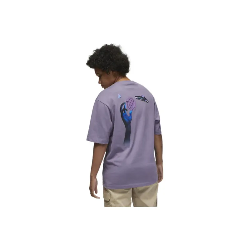 Jordan Set in Sleeve T Shirt Women's Dawn Dark Purple-2