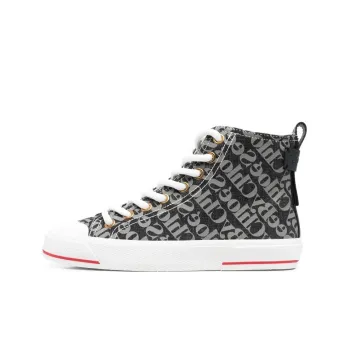 See By Chloe High Top Stylish Skateboarding Shoes Women's Black Gray