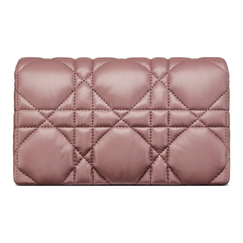 DIOR Caro Cow Leather Handheld Shoulder Bag Crossbody Bag Women's Pink Peony-2