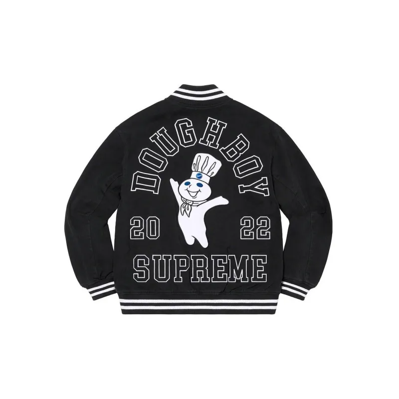 Supreme Mitchell & Ness Doughboy Twill Varsity Jacket-3