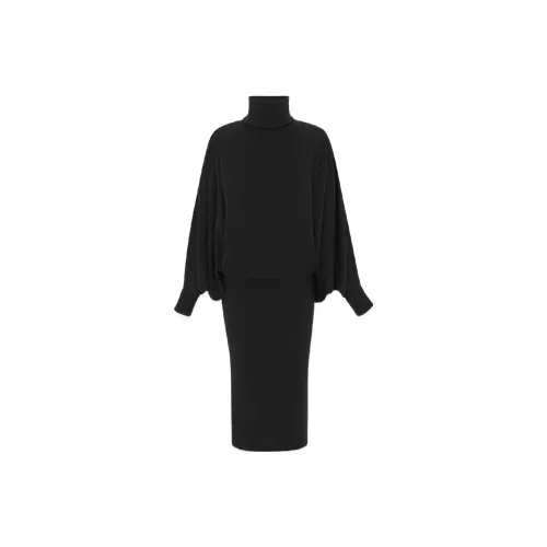 SAINT LAURENT Long-Sleeved Dresses Women's Black