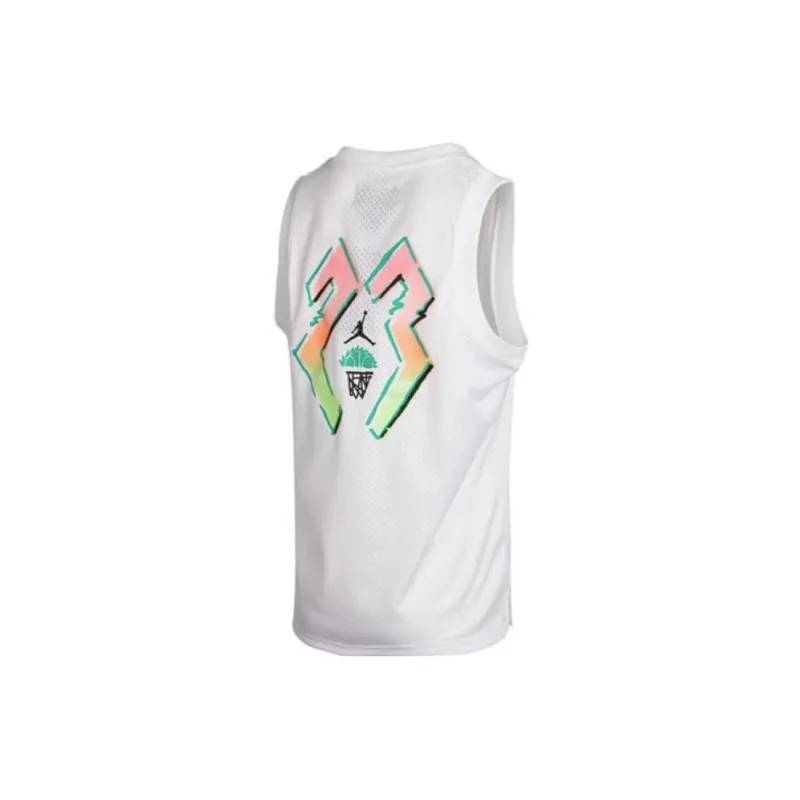 Jordan Basketball Jerseys Men White-1