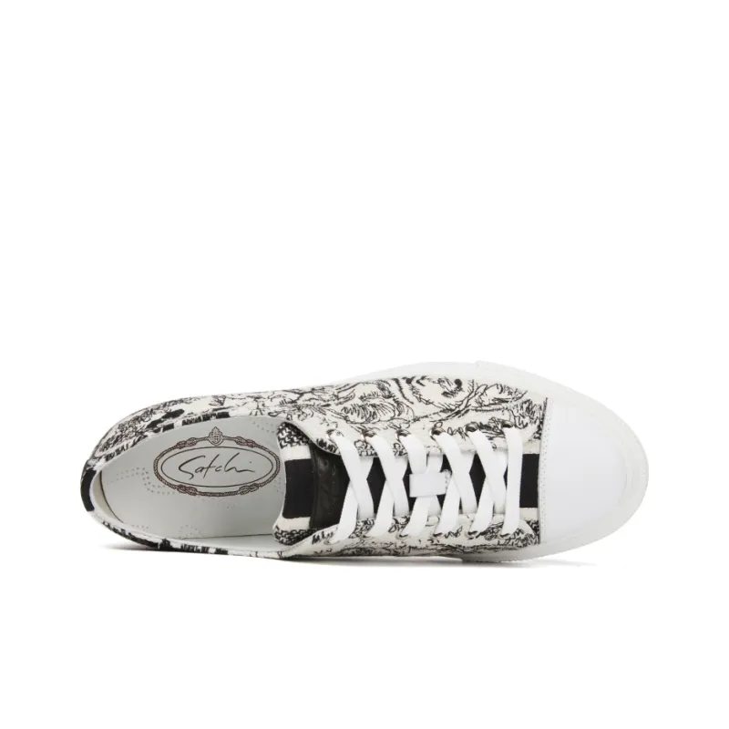 Satchi Sachet Stylish Skateboarding Shoes Men's Black-3