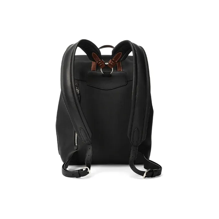 Polo Ralph Lauren Calfskin Backpack Men's Black-2