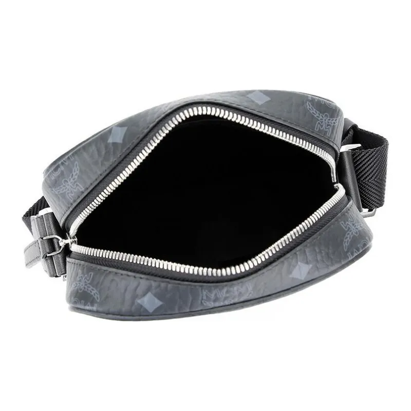 MCM Klassik Visetos Canvas Shoulder Bag, Crossbody Bag Mini Women's Black-3